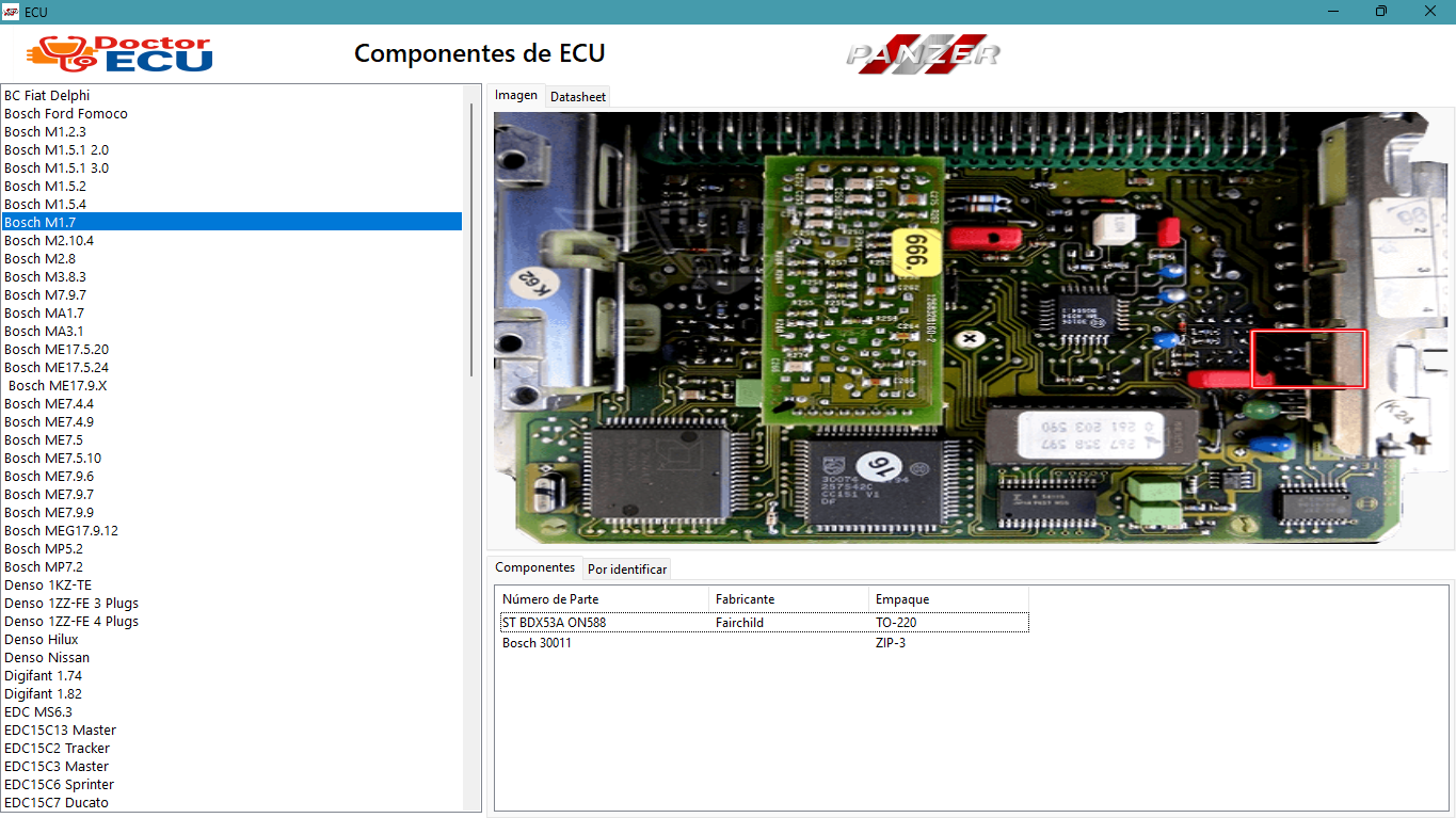 Ejemplo de reparación de ECU Bosch